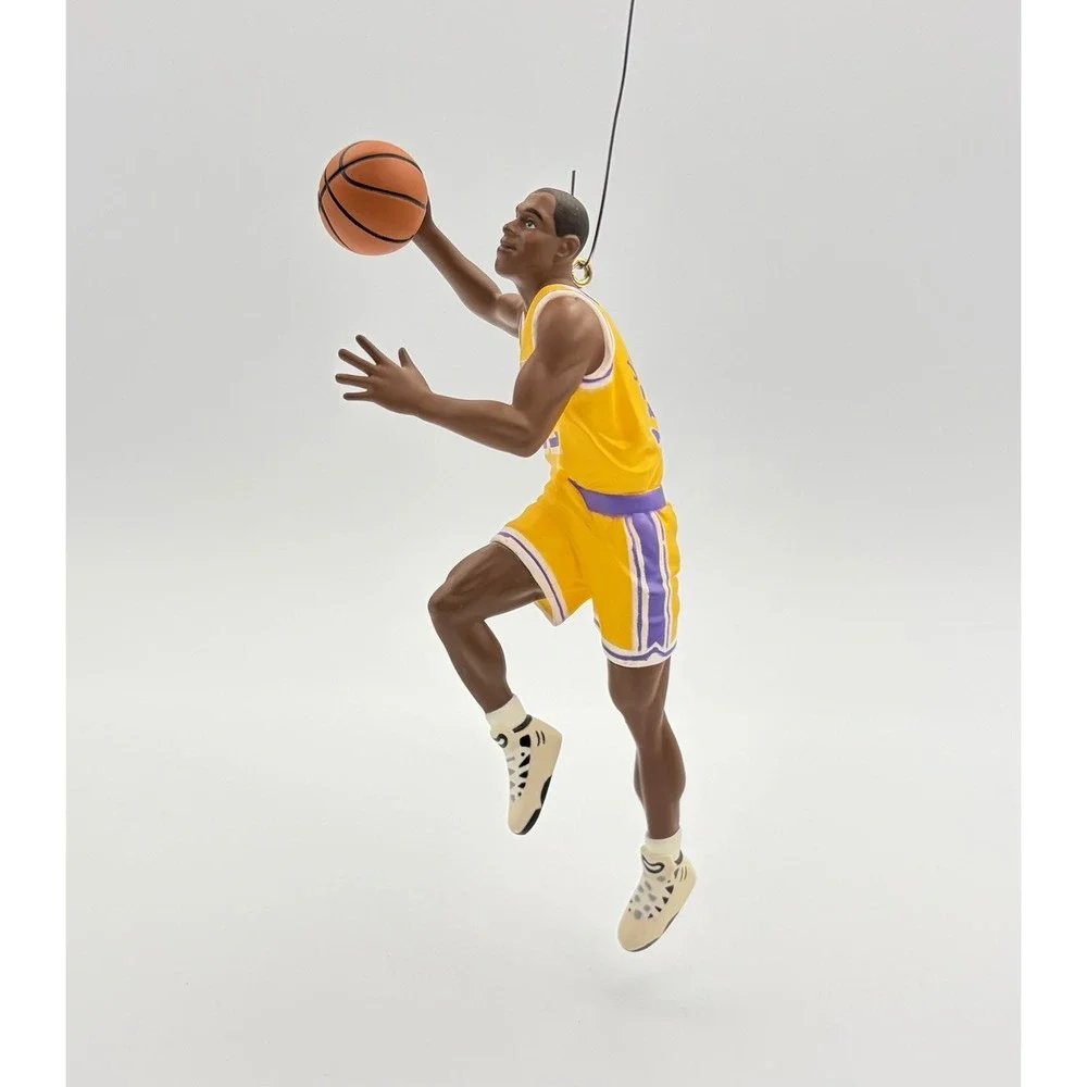 1997 Hallmark Keepsake Ornament Magic Johnson Hoop Stars 3 Lakers NBA Vintage